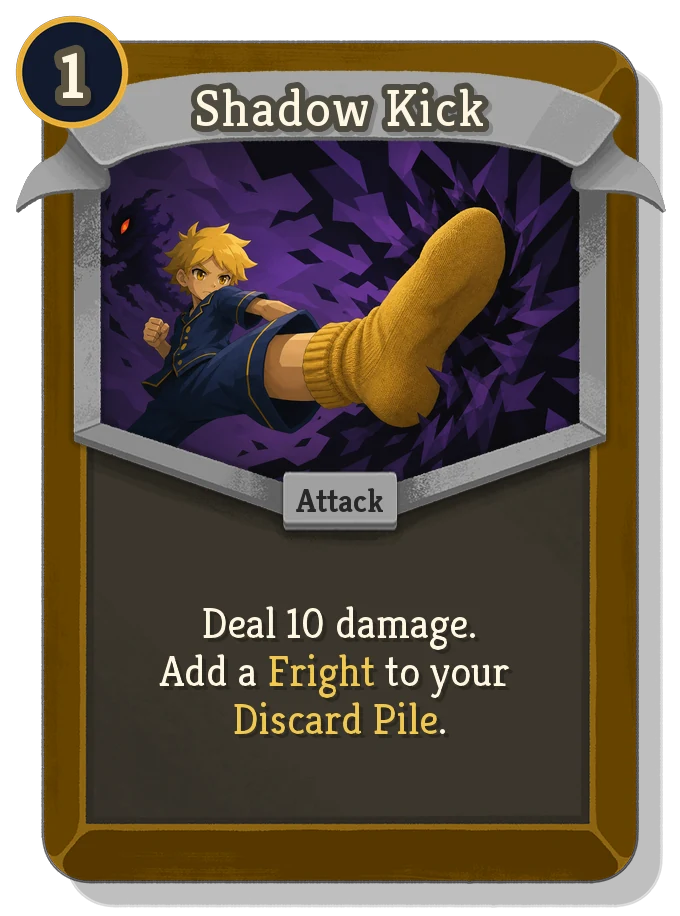 Shadow Kick, a Common Attack.